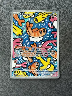 Pokemon TCG Tatsugiri Illustration Rare Holo 186/167 GREAT CENTERING! - Image 1