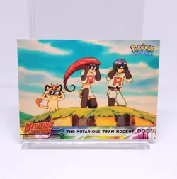 Pokemon Topps "The Nefarious Team Rocket" Mewtwo Strikes Back 12 Blue Logo - Image 1