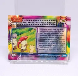 Pokemon Topps "The Nefarious Team Rocket" Mewtwo Strikes Back 12 Blue Logo - Image 3