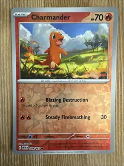 Charmander 004/165 Sv: Scarlet & Violet 151 Reverse Holo Pokemon NM - Image 1
