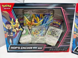 👀 Pokemon TCG (2) Hop’s Zacian ex Box’s Sealed! Destined Rivals & Journey - Image 2