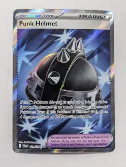 Punk Helmet 121/094 Me02: Phantasmal Flames Holo Pokemon TCG NM - Image 1