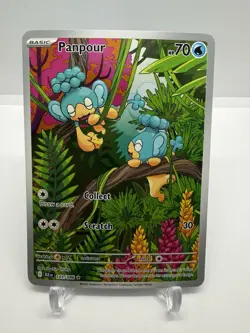 Panpour 101/086 Illustration Rare Pokemon TCG - Black Bolt NM/Mint - Image 1