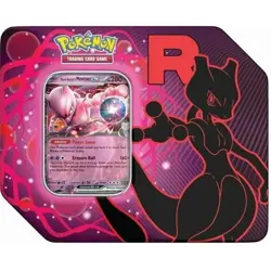 Pokemon TCG: Team Rocket Tin Team Rocket's MEWTWO EX NEW FACTORY SEALED 5 PACKS - Image 1