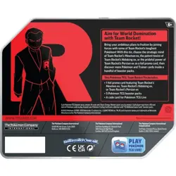 Pokemon TCG: Team Rocket Tin Team Rocket's MEWTWO EX NEW FACTORY SEALED 5 PACKS - Image 2