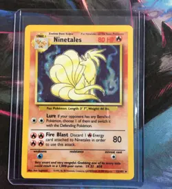 Pokemon TCG Ninetales Base Set 12/102 Holo NM - Image 1