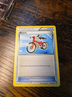 Moderately Played Bicycle - 117/135 - Uncommon Pokemon Plasma Storm - Image 1