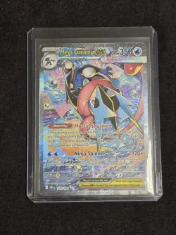 POKEMON TCG MEGA GRENINJA EX 116/086 SIR Me04: CHAOS RISING HOLO - Image 1
