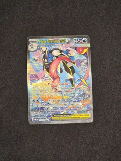 POKEMON TCG MEGA GRENINJA EX 116/086 SIR Me04: CHAOS RISING HOLO - Image 3