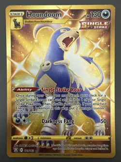 Houndoom 179/163 Swsh05: Battle Styles Holo Secret Rare Pokemon TCG - NM - Image 1