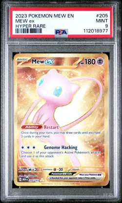 2023 Pokemon Scarlet & Violet 151 Mew Hyper Rare #205/165 EX PSA 9 - Image 1