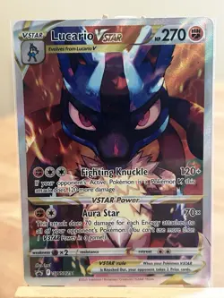 Pokemon TCG Lucario VSTAR Black Star Promo SWSH291 Crown Zenith Full Art NM - Image 1
