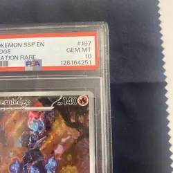 PSA 10 GEM 2024 POKEMON SSP EN CERULEDGE 197/191 SURGING SPARKS ILLUSTRATION🔥🔥 - Image 3