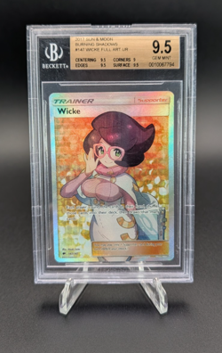 Wicke 2017 Pokemon Sun & Moon Burning Shadows Full Art #147 BGS 9.5 - Image 1