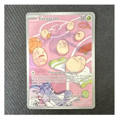 Pokemon TCG Exeggcute 192/191 Sv08 Surging Sparks Secret Rare Holo Full Art - Image 1