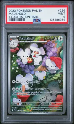 2023 POKEMON PAL EN-PALDEA EVOLVED ILLUSTRATION RARE #226 MAUSHOLD PSA 9 - Image 1