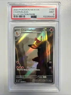 Pokemon 2023 Charmeleon 169/165 Illustration Rare Scarlet & Violet 151 PSA 9 - Image 1