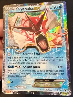 Gyarados EX XY106 Black Star Promo Pokemon Card Shiny Holo Rare Exclusive Nm/Vlp - Image 3
