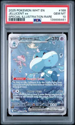 PSA 10 Jellicent ex 168/086 SIR Pokemon Sv: White Flare - Image 1