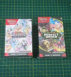 Pokemon Prismatic Evolutions Booster Bundle And Perfect Order Booster Bundle - Image 1