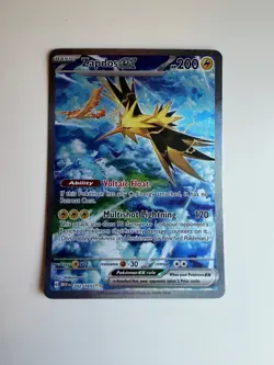 Pokemon Scarlet & Violet 151 Zapdos ex 202/165 Full Art SIR - Image 1