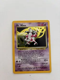 Pokemon TCG Mr. Mime Jungle 6/64 Holo Unlimited Holo Rare - Image 1