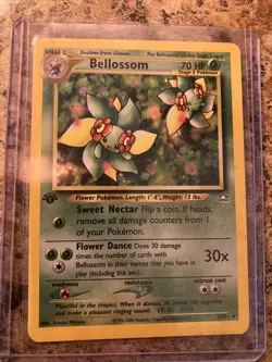 Pokemon TCG Bellossom Neo Genesis 3 Holo 1st Edition Holo Rare - Image 1
