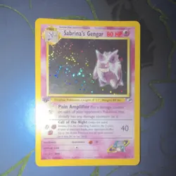 Pokemon Sabrina's Gengar 1st Edition Holo Rare Gym Challenge 14/132 Wizards 2000 - Image 2