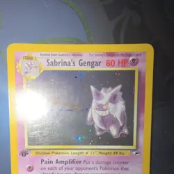 Pokemon Sabrina's Gengar 1st Edition Holo Rare Gym Challenge 14/132 Wizards 2000 - Image 3