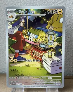 Charjabug Pokemon TCG Temporal Forces 169/162 Full Art Illustration Rare - NM - Image 1