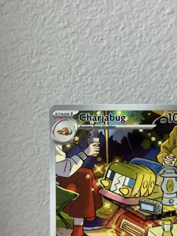 Charjabug Pokemon TCG Temporal Forces 169/162 Full Art Illustration Rare - NM - Image 2