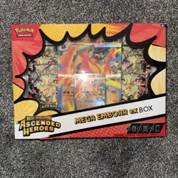 Pokemon TCG Mega Evolution Ascended Heroes Mega Emboar EX Box ✅FAST DELIVERY✅ - Image 1