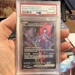 Team Rocket's Mewtwo ex Pokemon Destined Rivals 231/182 SIR Holo PSA 10 2025 - Image 1