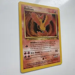 Moltres 27/62 Rare Fossil Pokemon Unlimited non holo - Image 2