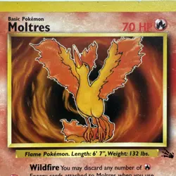 Moltres 27/62 Rare Fossil Pokemon Unlimited non holo - Image 3