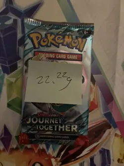 Heavy! Over 22.22 Gram Pokemon Journey Together Booster Pack Sealed - Image 2