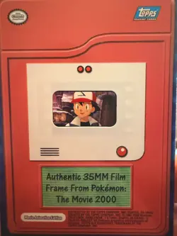 Topps Pokemon 2000 Authentic 35mm Film Frame Ash HEADSHOT - Image 1