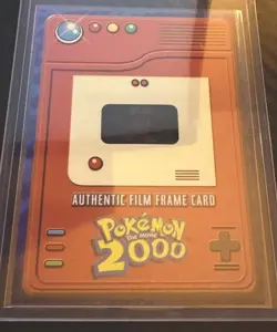 Topps Pokemon 2000 Authentic 35mm Film Frame Ash HEADSHOT - Image 2