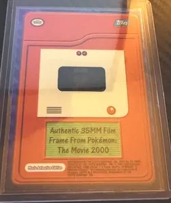 Topps Pokemon 2000 Authentic 35mm Film Frame Ash HEADSHOT - Image 3