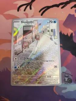 Pokemon TCG Slowpoke Illustration Rare Alternative Art Holo SV01 204/198 English - Image 1