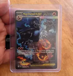 Pokemon Mega Charizard X EX 125/094 From Phantasmal Flames Newly Pulled - Image 1