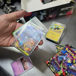 Pokemon Mega Charizard X EX 125/094 From Phantasmal Flames Newly Pulled - Image 2