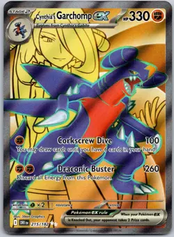 Cynthia's Garchomp ex 215/182 Ultra Rare Destined Rivals NM - Image 1