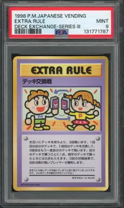 Pokemon PSA 9 Mint Japanese Vending Series 3 Extra Rule - Deck Exchange - Image 1