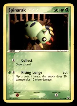 Spinarak 78/109 Common Team Rocket Returns Pokemon Near Mint Yuka Morii - Image 1