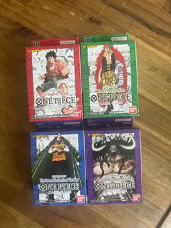 One Piece English Super Pre-Release ST-01 to ST-04 Full Starter Deck Set Sealed - Image 5