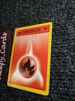 Pokemon Fire Energy 98/102 1st Edition Base Set Shadowless Card NM - Image 2
