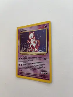Pokemon TCG Mewtwo Base Set Holo Rare Card 10/102 1999 - Image 2