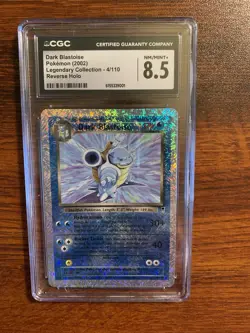 Pokemon Dark Blastoise Legendary Collection 4/110 Reverse Holo Card CGC 8.5 - Image 1