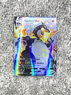 Charizard VMax HP330 Claw Slash #SV107/SV122 Holo Fan Art Display Card - Image 1
